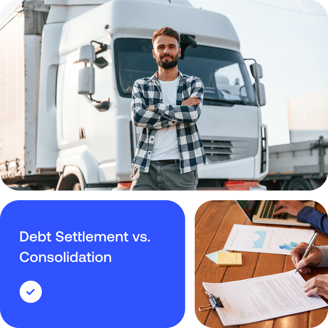 a man standing in front of a truck